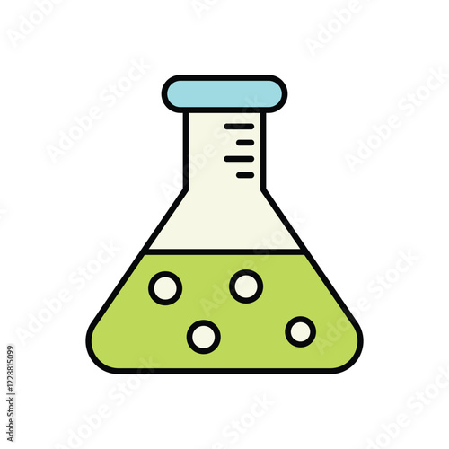 Science Beaker icon isolated on a white background. Vector illustration.