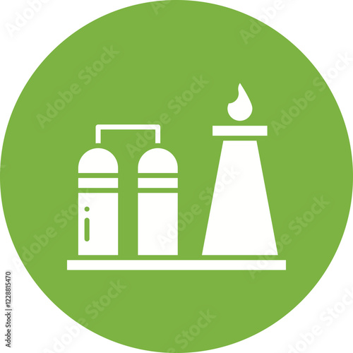 Refinery icon single vector illustration