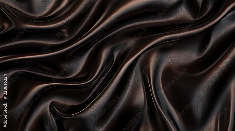 A dark brown silky background with soft drapery folds, shiny and glittering, ideal for Valentine, Christmas, or premium branding A dark brown silky background with soft drapery folds, shiny and glittering, ideal for Valentine, Christmas, or premium branding