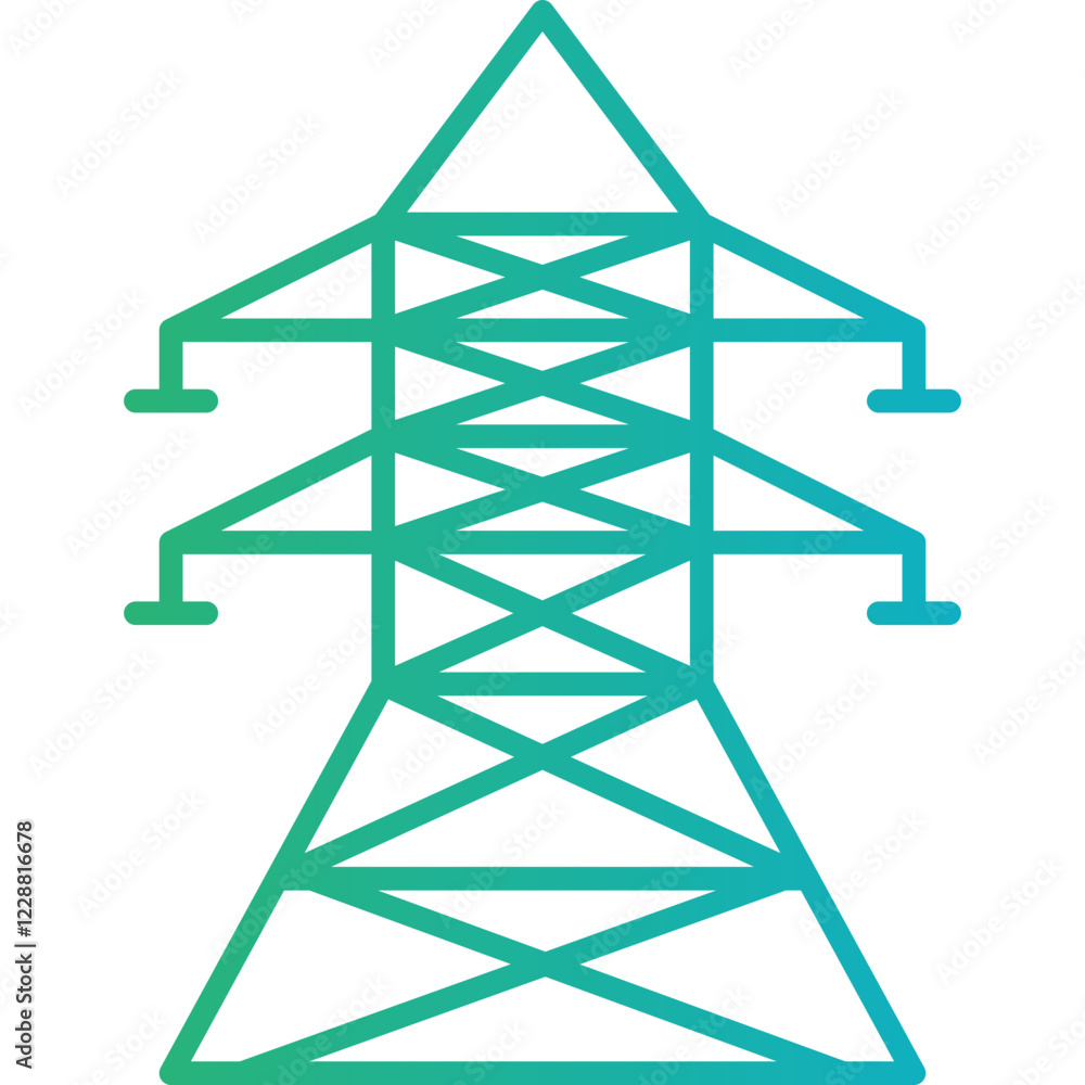 Power Line icon single vector illustration Power Line icon single vector illustration