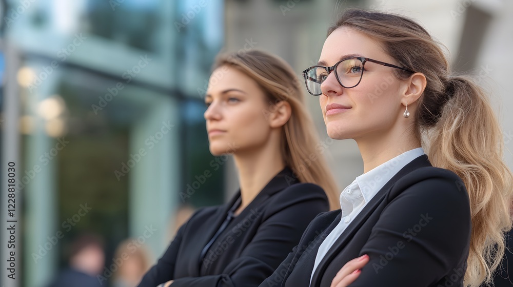 two business women, Generative AI two business women, Generative AI