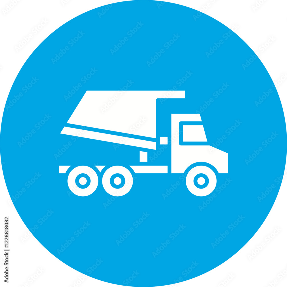 Tipper icon single vector illustration Tipper icon single vector illustration