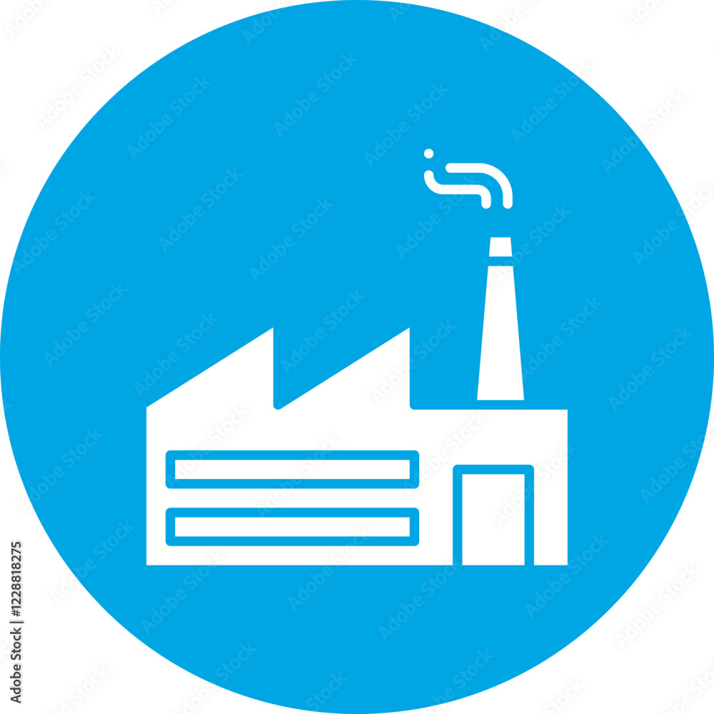 Factory I icon single vector illustration Factory I icon single vector illustration