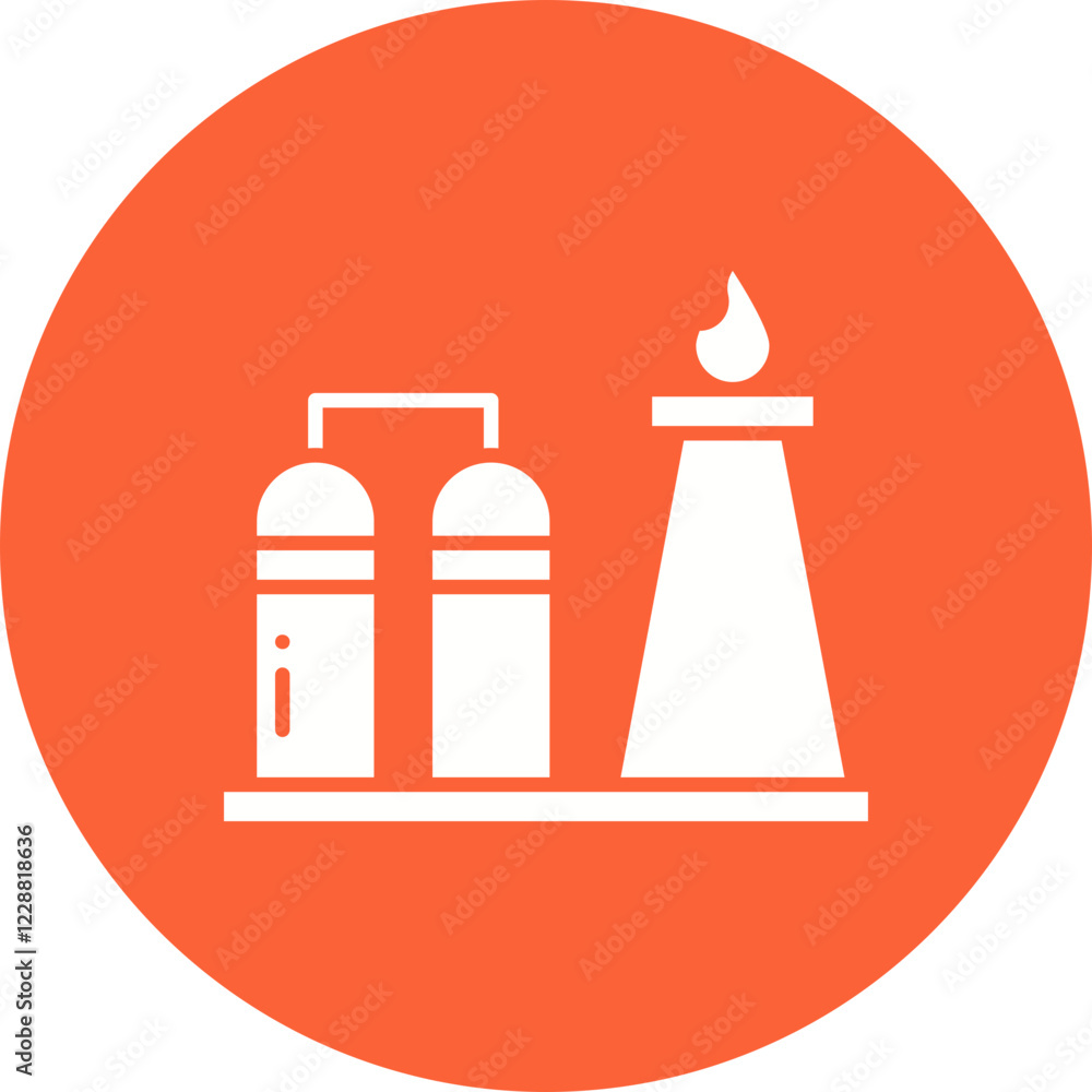 Refinery icon single vector illustration Refinery icon single vector illustration