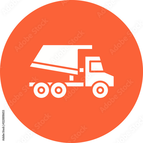 Tipper icon single vector illustration