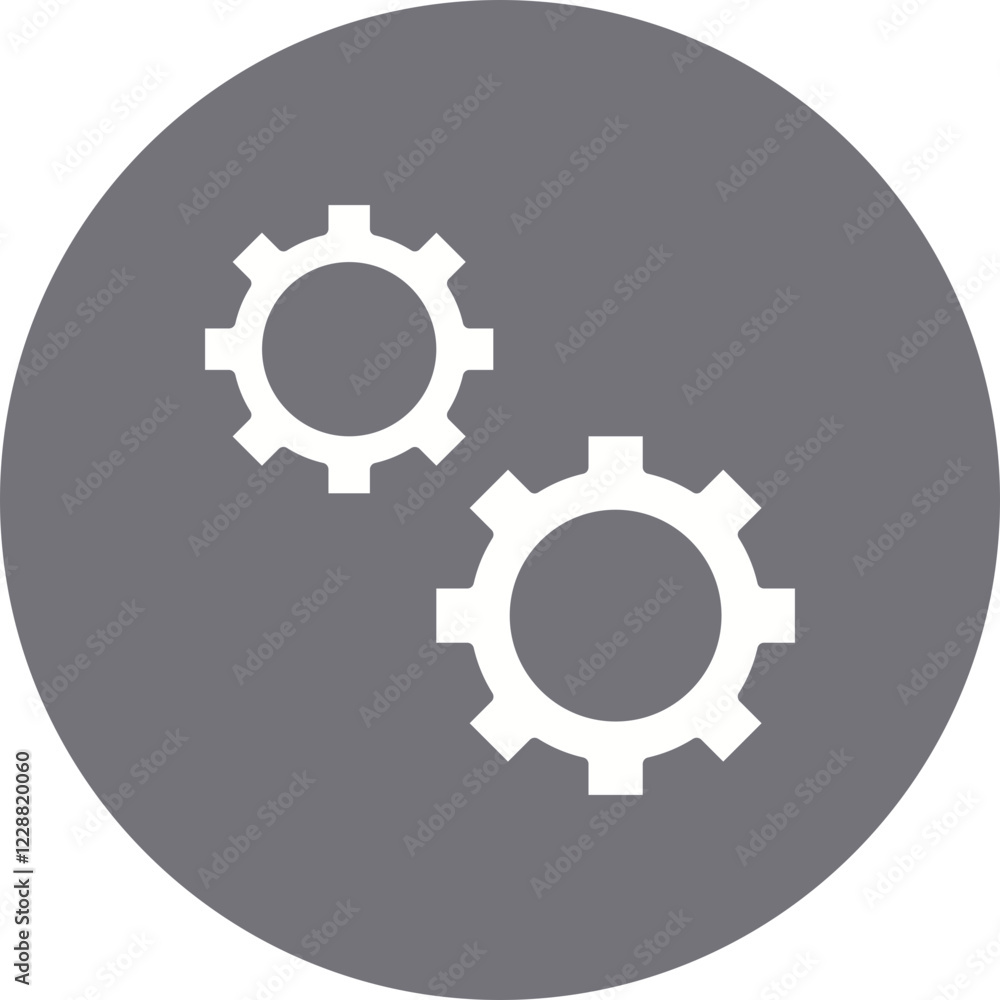 Cogwheel icon single vector illustration Cogwheel icon single vector illustration