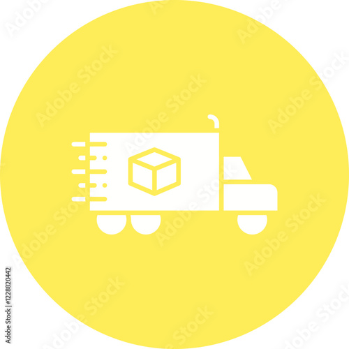 Moving Truck icon single vector illustration