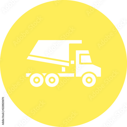 Tipper icon single vector illustration