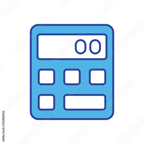 Calculator icon isolated on a white background. Vector illustration.