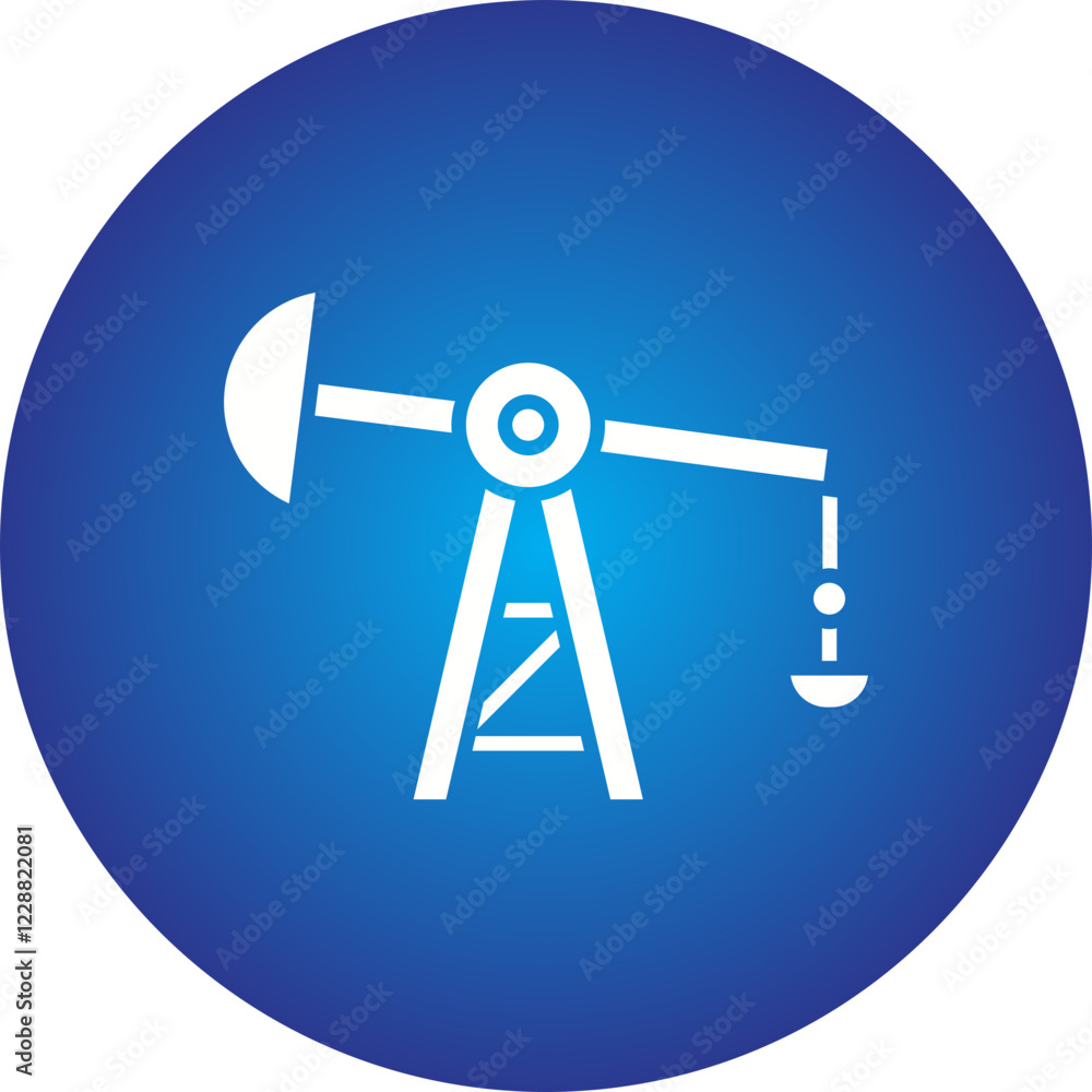 Pumpjack icon single vector illustration Pumpjack icon single vector illustration