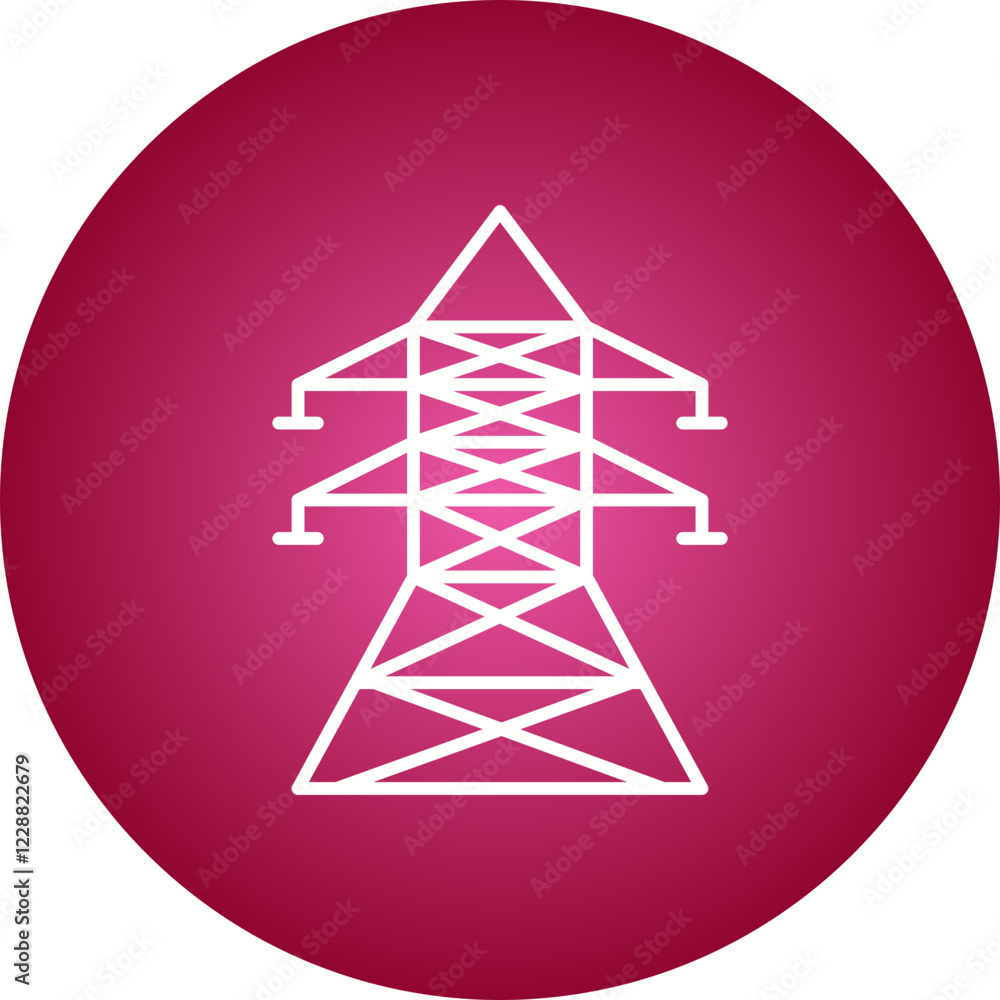 Power Line icon single vector illustration Power Line icon single vector illustration