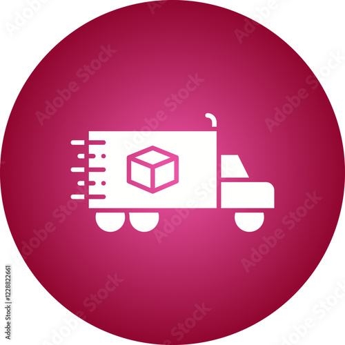 Moving Truck icon single vector illustration