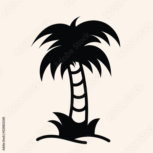 Minimalist illustration of a surfboard with a fin, partially submerged in water, perfect for beach, surf, or summer-themed designs. Clean lines and simple aesthetic.

