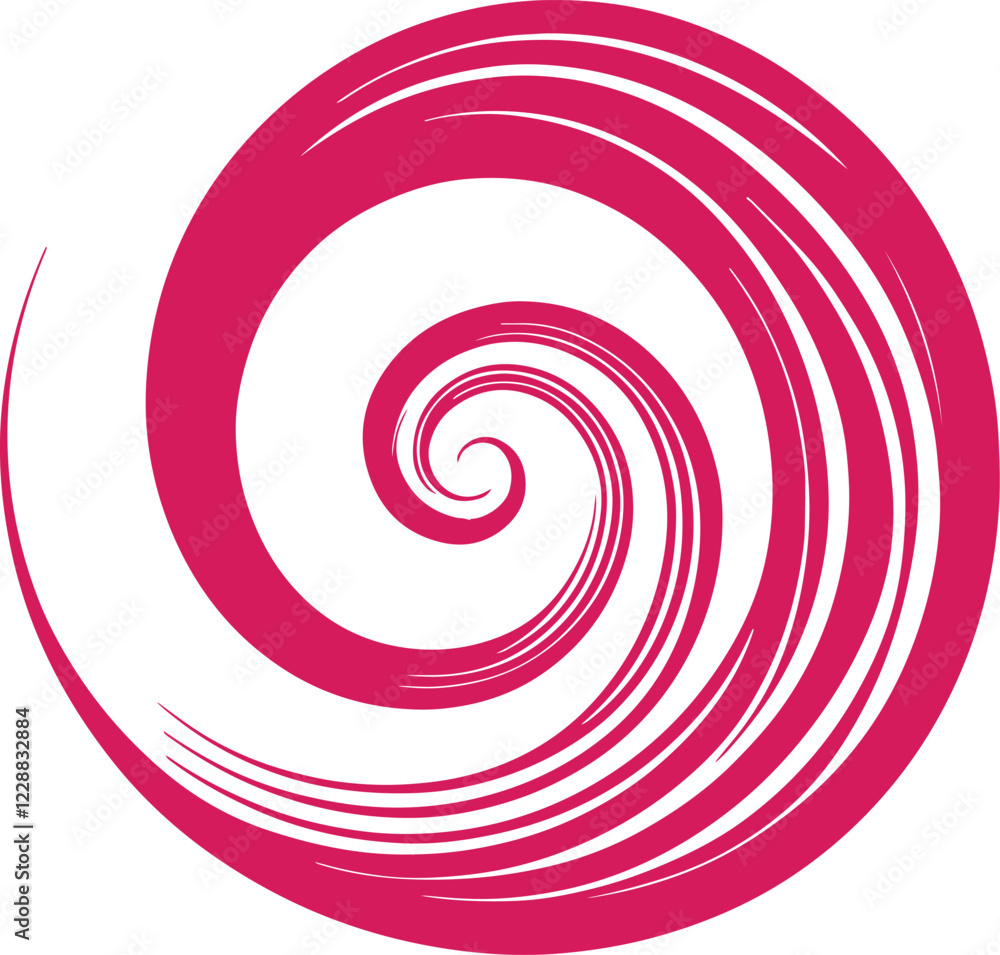Hypnosis spiral swirling comic background vector on white background. Hypnosis spiral swirling comic background vector on white background.