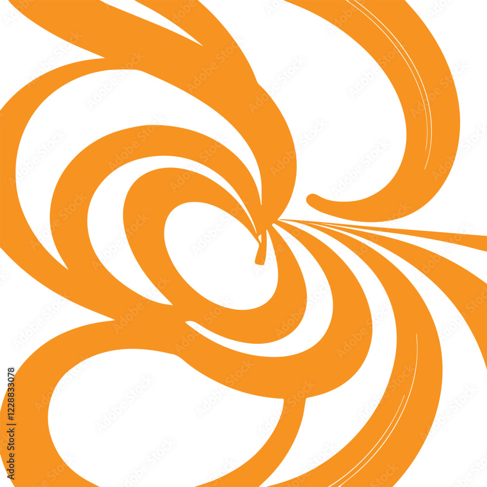 Fototapeta premium Hypnosis spiral swirling comic background vector on white background.