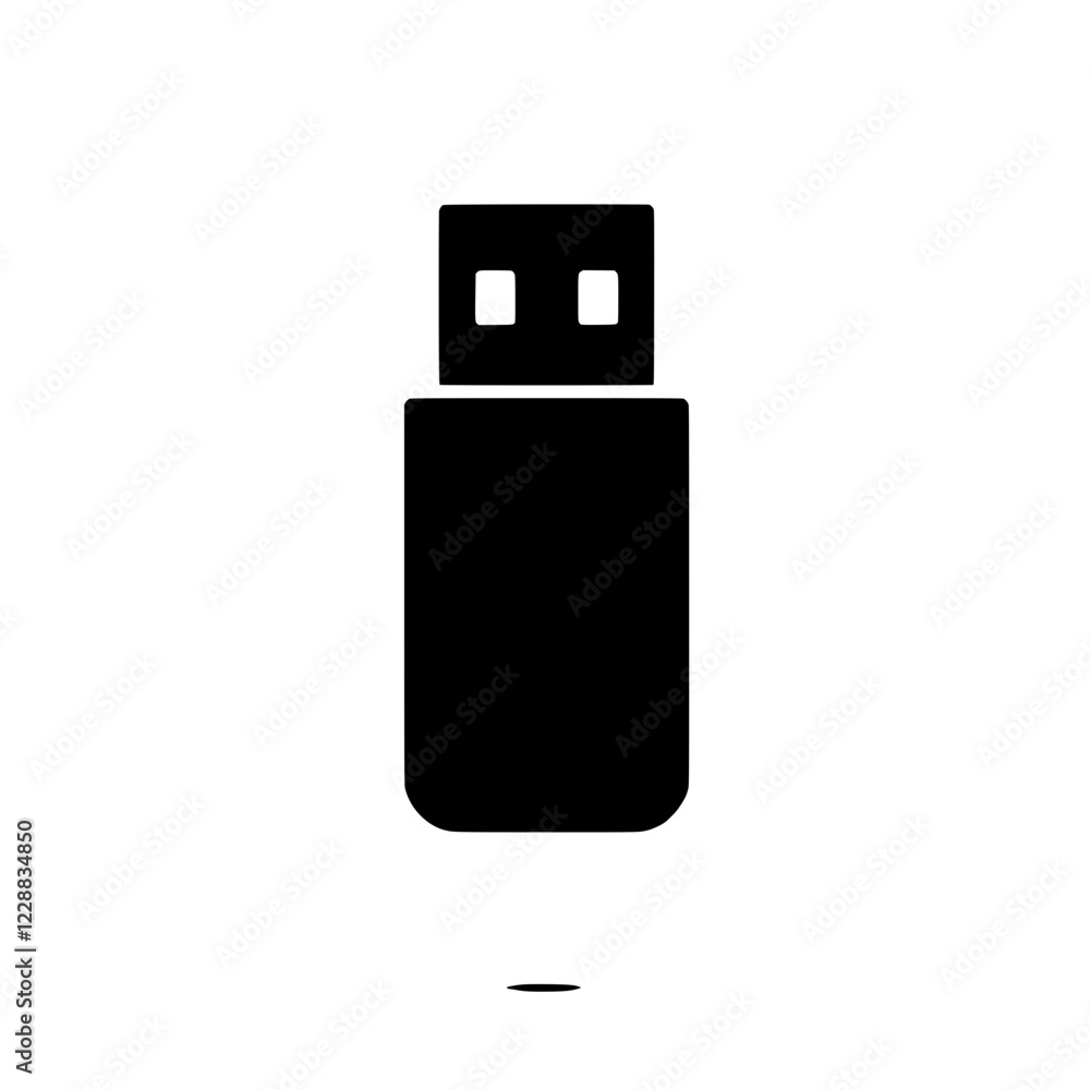 USB Flash Drive Icon: A simple and modern vector illustration of a USB flash drive, perfect for representing data storage, technology, and digital information. USB Flash Drive Icon: A simple and modern vector illustration of a USB flash drive, perfect for representing data storage, technology, and digital information.