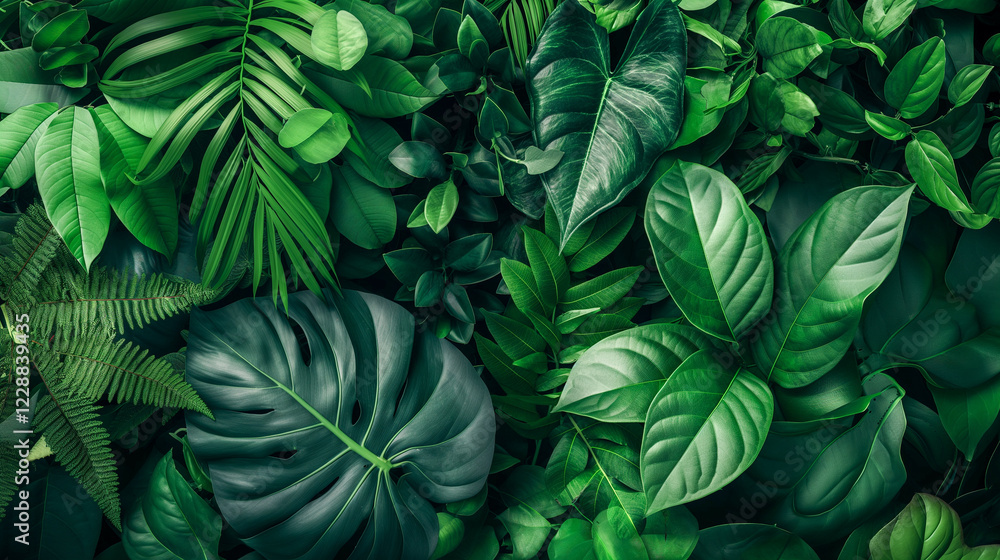 Vibrant Green Leaves in a Natural Pattern
Vibrant Green Leaves in a Natural Pattern
