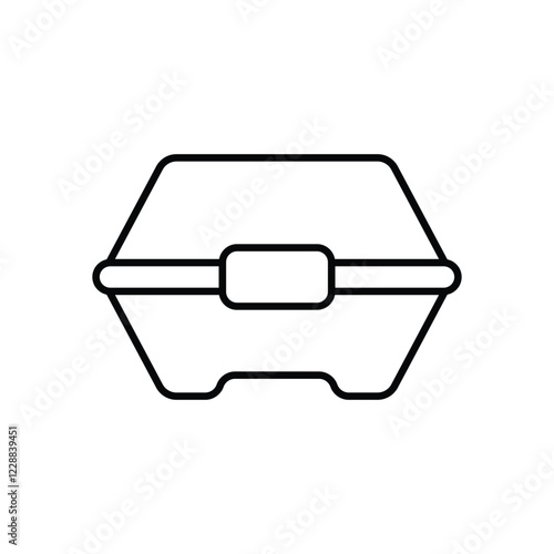 Lunchbox icon isolated on a white background. Vector illustration.