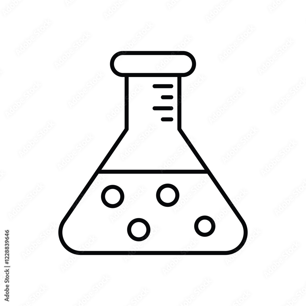 Science Beaker icon isolated on a white background. Vector illustration. Science Beaker icon isolated on a white background. Vector illustration.