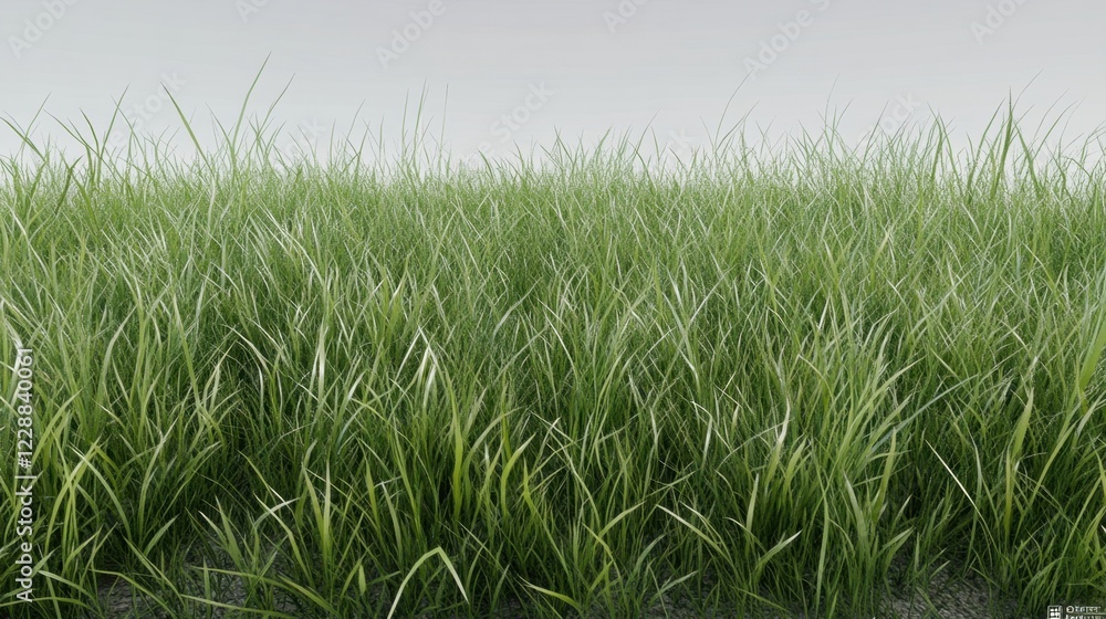 Obraz premium A natural green grass field with crisp, sharp details in every blade, creating a fresh and organic look.