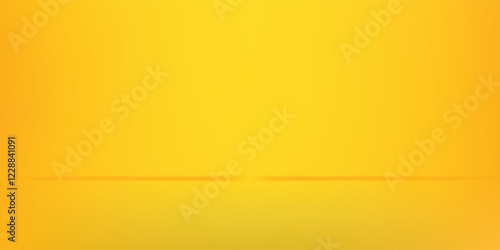 yellow background abstract with Gradient in empty room studio, Yellow modern empty room studio gradient art