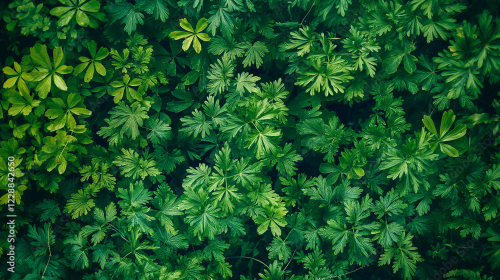 Vibrant Green Leaves in a Natural Pattern
Vibrant Green Leaves in a Natural Pattern