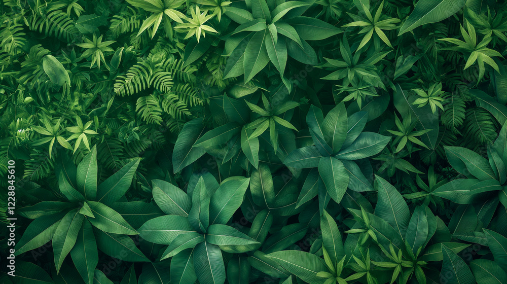 Vibrant Green Leaves in a Natural Pattern
Vibrant Green Leaves in a Natural Pattern