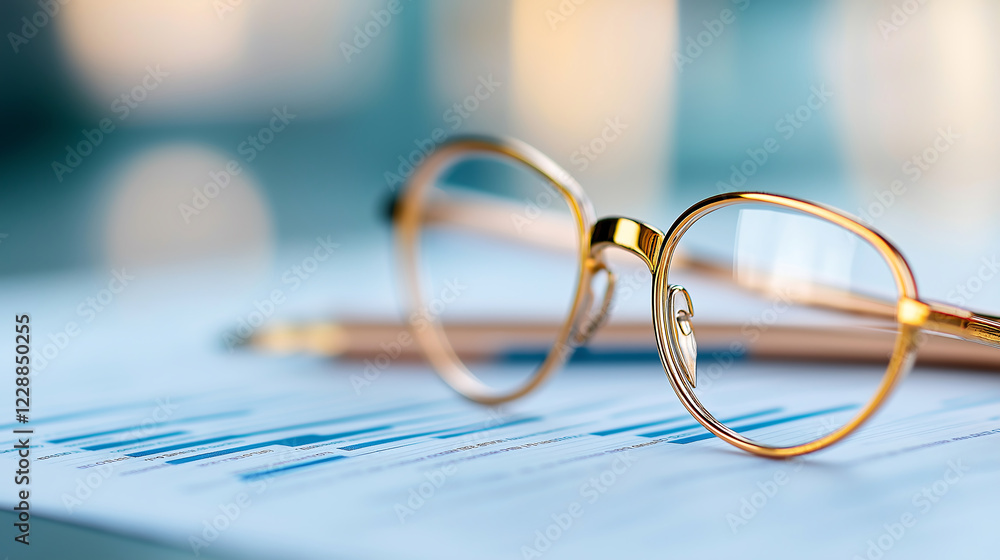 A business plan on a desk, accompanied by eyeglasses, symbolizes strategic planning and professional thinking. A business plan on a desk, accompanied by eyeglasses, symbolizes strategic planning and professional thinking.