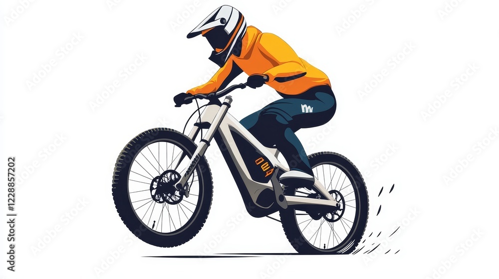 Fototapeta premium Cycling vector icon. Can be used for printing, mobile and web applications.