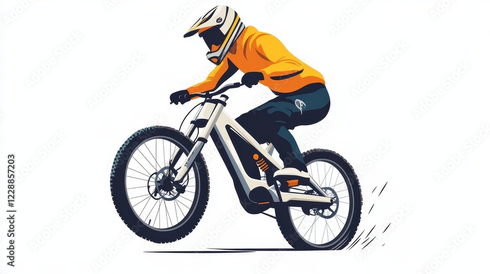 Fototapeta premium Cycling vector icon. Can be used for printing, mobile and web applications.