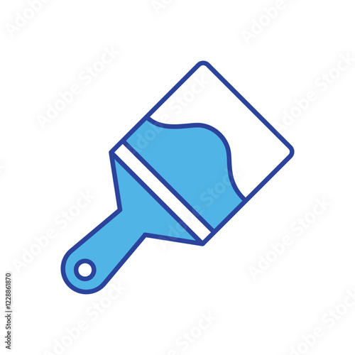 Paintbrush icon isolated on a white background. Vector illustration.