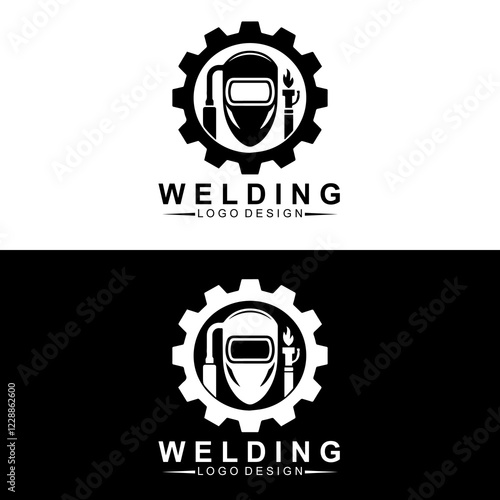 welding logo vector illustration, welding tool logo Welding service logo design, Welding company logo illustration vector design template