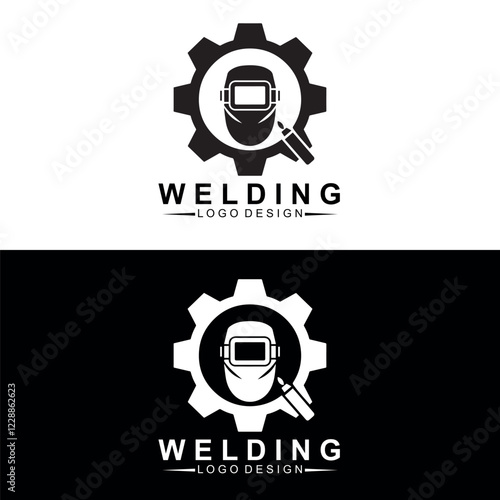 welding logo vector illustration, welding tool logo Welding service logo design, Welding company logo illustration vector design template