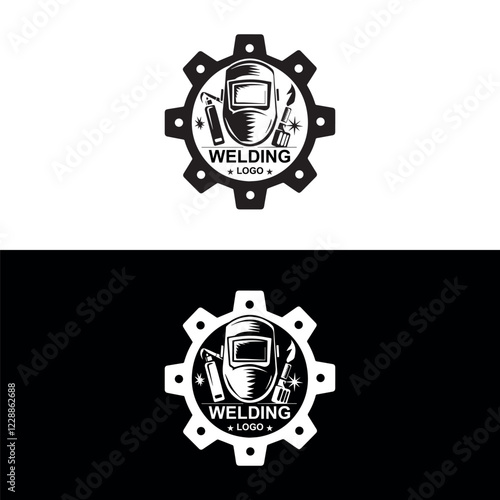 welding logo vector illustration, welding tool logo Welding service logo design, Welding company logo illustration vector design template