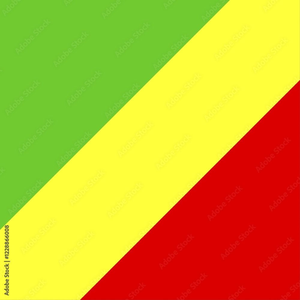 Official national flag of the Republic Congo Official national flag of the Republic Congo