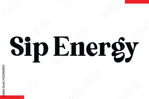Sip Energy Coffee typography text