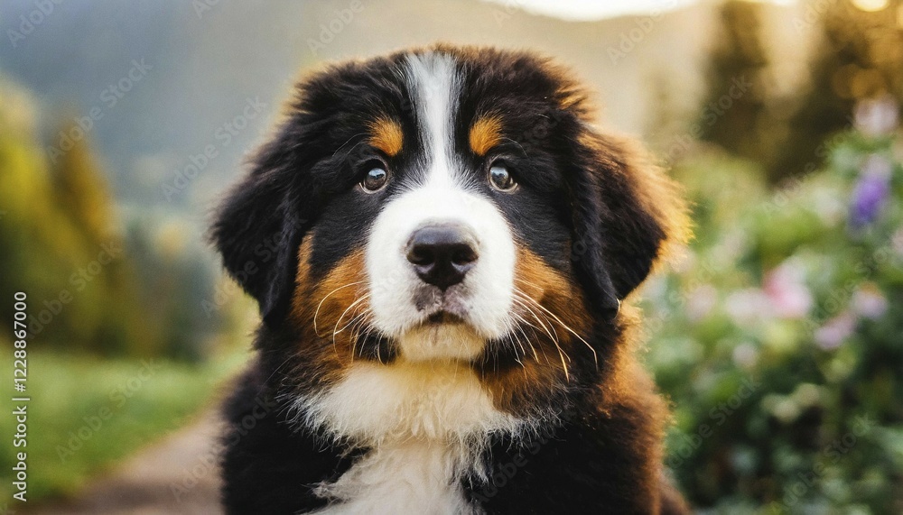 Pets, Dog, Bernese Mountain Dog, Puppy, AI-generated, AI generated Pets, Dog, Bernese Mountain Dog, Puppy, AI-generated, AI generated