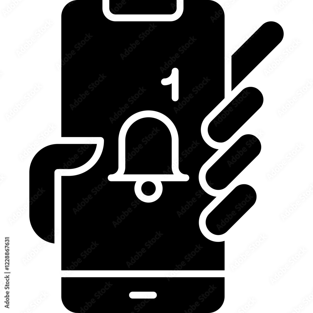 Holding Smartphone icon single vector illustration Holding Smartphone icon single vector illustration