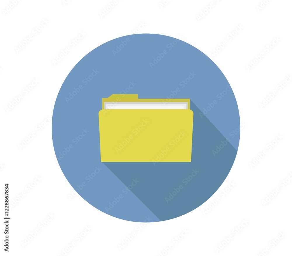 Folder icon illustrated in vector on white background Folder icon illustrated in vector on white background
