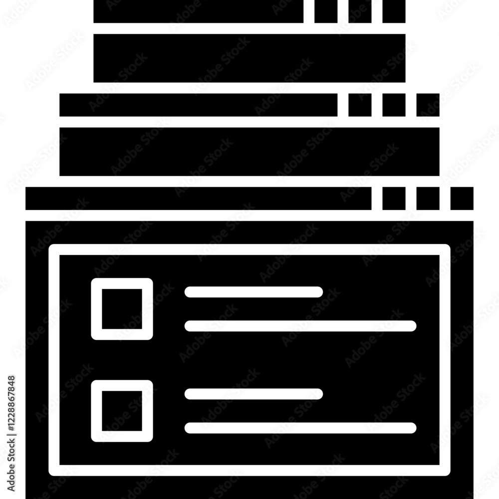Tabs icon single vector illustration Tabs icon single vector illustration