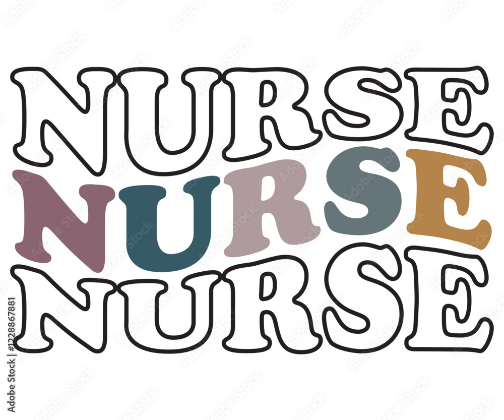 Obraz premium Nurse Svg,Nurse Shirt Svg,Stethoscope Svg,Doctor Svg,Nurse Squad Svg,Cut File,Heart Svg,Nurse Quotes Svg,Cricut and Silhouette