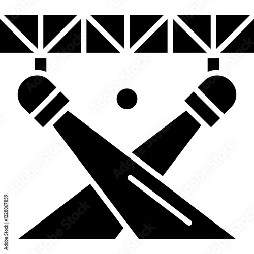 Spotlight icon single vector illustration