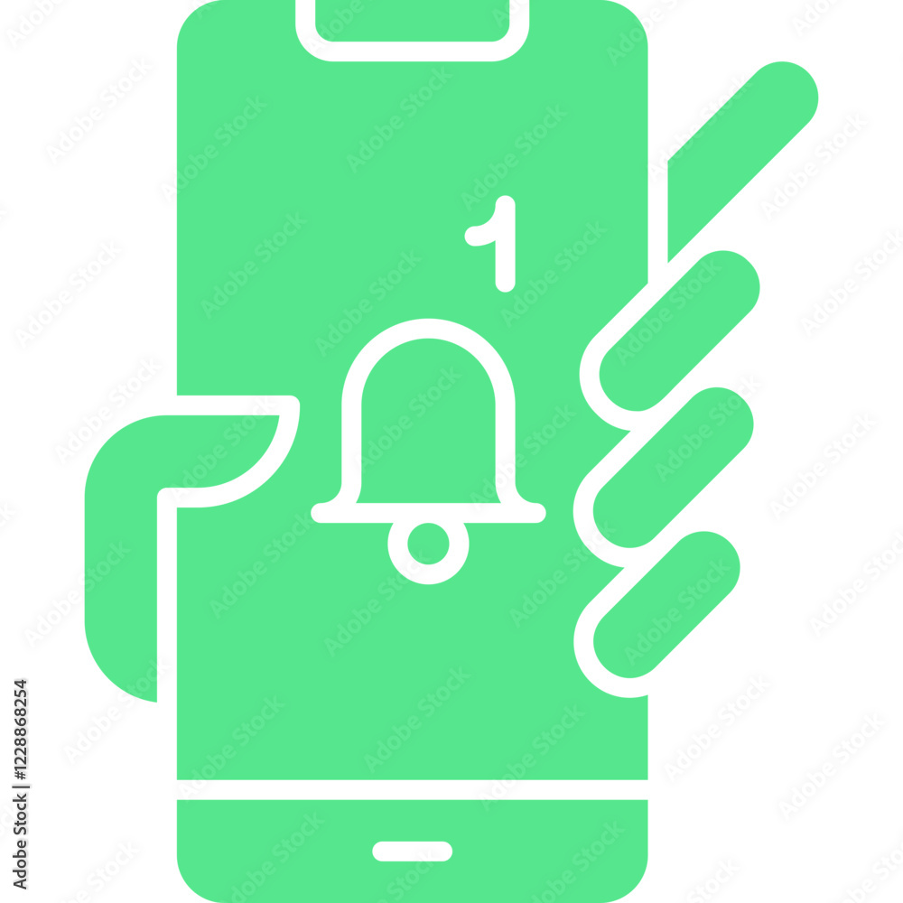 Holding Smartphone icon single vector illustration Holding Smartphone icon single vector illustration