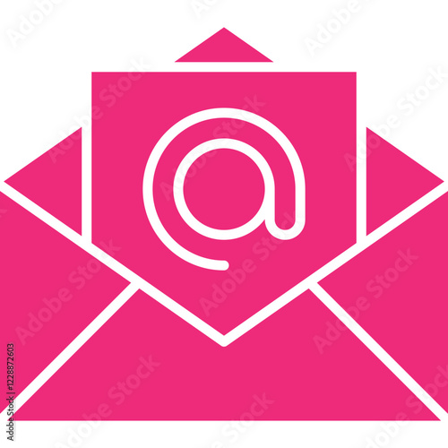 Email Address icon single vector illustration