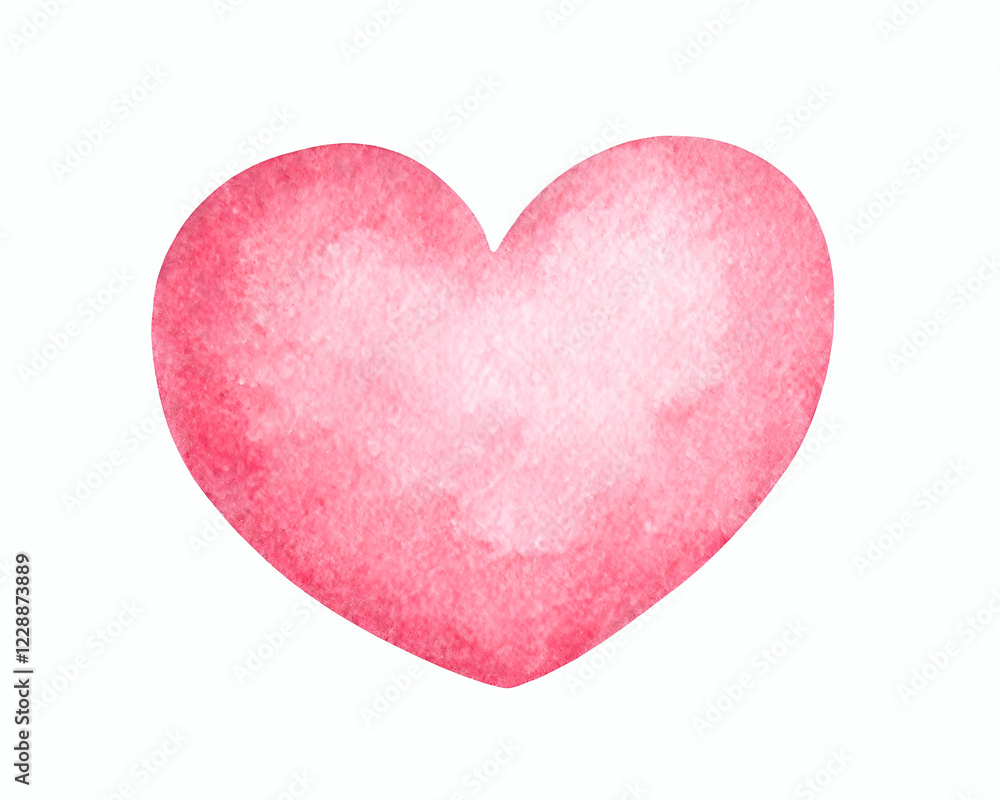 Pink heart on white background Pink heart on white background