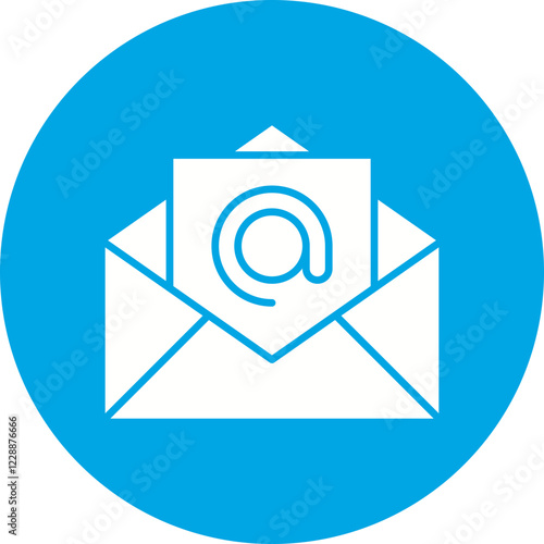 Email Address icon single vector illustration