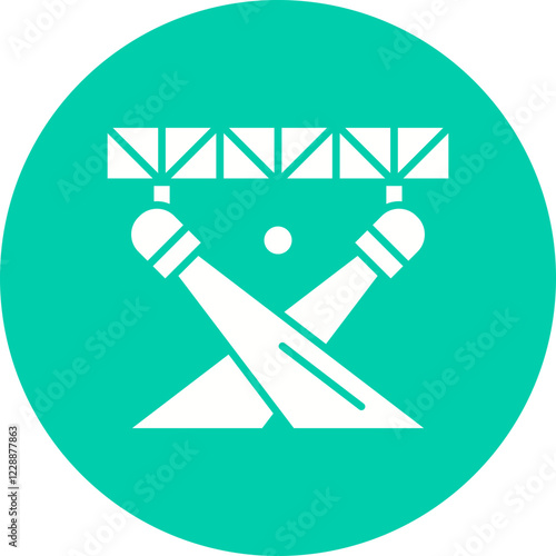 Spotlight icon single vector illustration