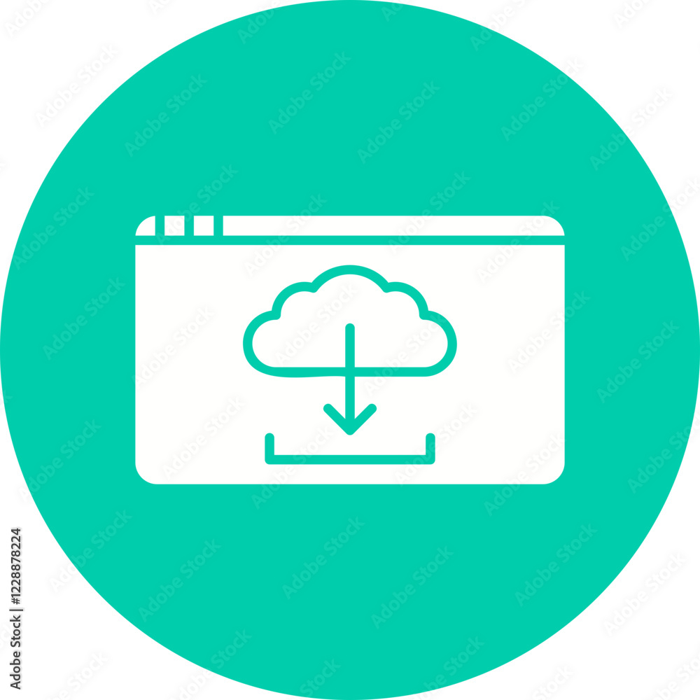 Download Webpage icon single vector illustration Download Webpage icon single vector illustration