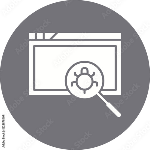 Insecure Code icon single vector illustration