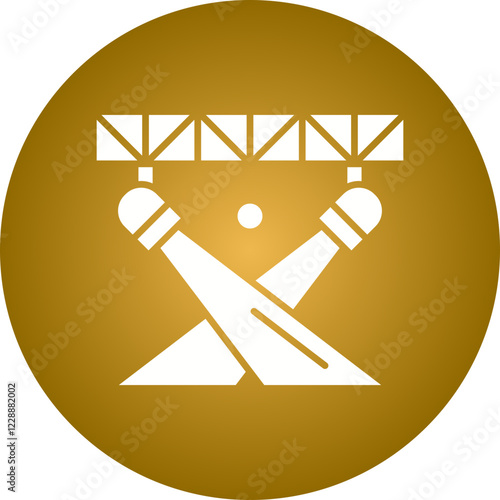 Spotlight icon single vector illustration